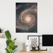 M51 Colossaal Poster - Whirlpool Spiral Galaxy (Thuiskantoor)