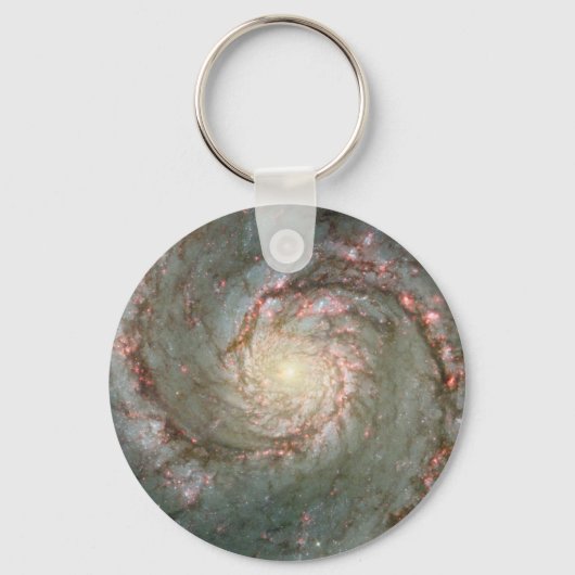 M51 Whirlpool Astronomy Science Sleutelhanger (Voorkant)