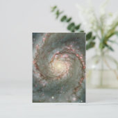 M51 Whirlpool Galaxy Briefkaart gift Wetenschap (Staand voorkant)