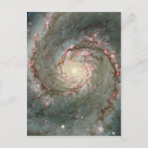 M51 Whirlpool Galaxy Briefkaart gift Wetenschap