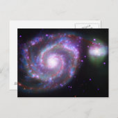 M51 Whirlpool Galaxy: een klassieke schoonheid Briefkaart (Voorkant / Achterkant)
