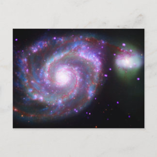 M51 Whirlpool Galaxy: een klassieke schoonheid Briefkaart