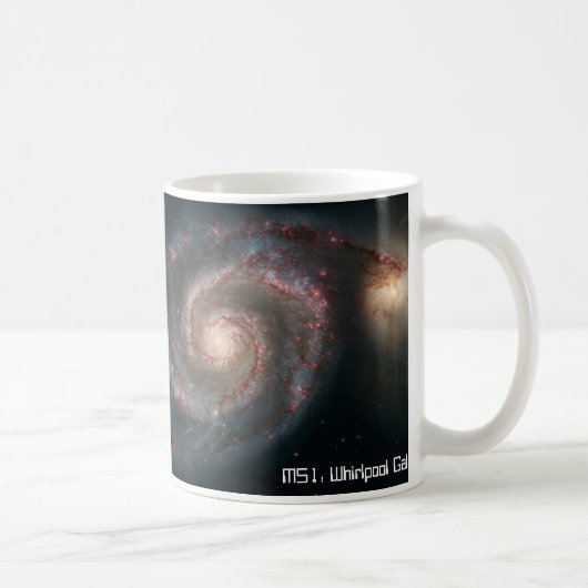M51 Whirlpool Galaxy Koffiemok (Rechts)