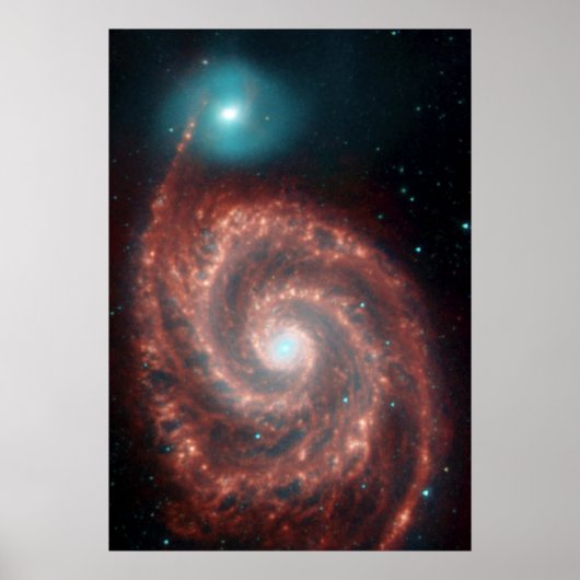 M51 Whirlpool Spiral Galaxy NASA Poster (Voorkant)