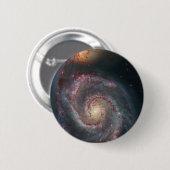 M51 Whirlpool Spiral Galaxy NASA Ronde Button 5,7 Cm (Voorkant /achterkant)