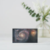 M51 Whirlpool Spiral Galaxy NASA Visitekaartje (Staand voorkant)