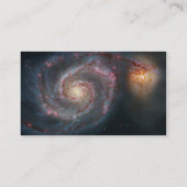 M51 Whirlpool Spiral Galaxy NASA Visitekaartje (Achterkant)
