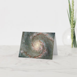 M51 Whirlpool Spiral Galaxy Note Kaart