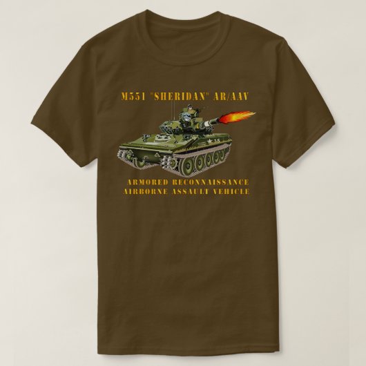M551 Sheridan schieten ARAAV T-shirt (Design voorkant)