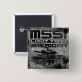 M551 Sheridan Vierkante Button 5,1 Cm (Voorkant /achterkant)