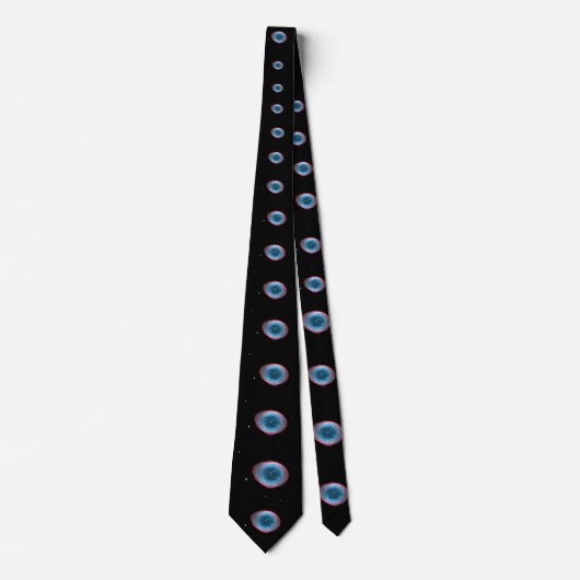 M57 Ring Nebula Necktie Stropdas (Voorkant)