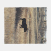 M5 Bull Moose en Sand Hills Fleece Deken (Voorkant (Horizontaal))