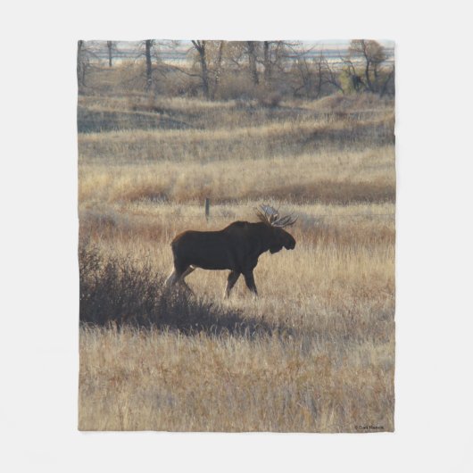 M5 Eland en Zandheuvels Fleece Deken (Voorkant)
