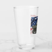 M5A1 Stuart w / Amerikaanse vlag achtergrond pint  Glas (Rechts)