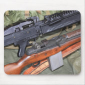 M60 en M14 naast elkaar Mousepad Muismat (Voorkant)