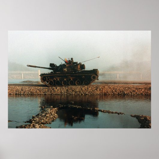 M60 Patton hoofdslagtank Poster (Voorkant)