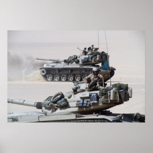 M60 Patton hoofdslagtanks Poster