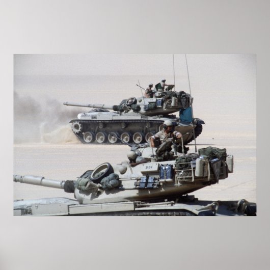 M60 Patton hoofdslagtanks Poster (Voorkant)