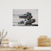 M60 Patton hoofdslagtanks Poster (Keuken)