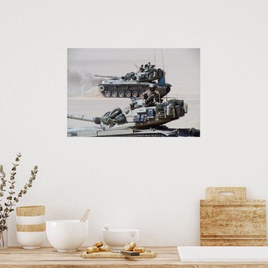 M60 Patton hoofdslagtanks Poster (Keuken)