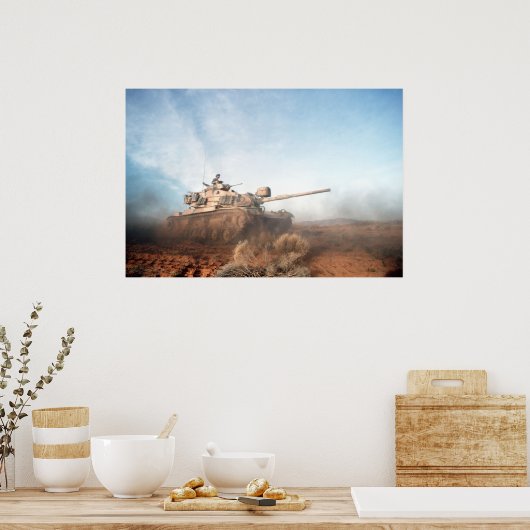 M60 Patton Tank Poster (Keuken)