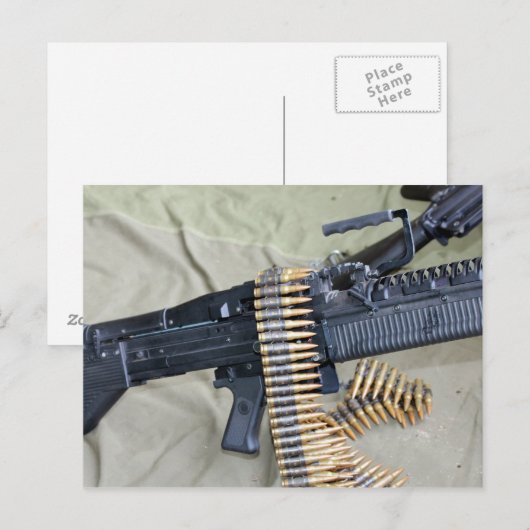 M60-Pistool & gordel Briefkaart (Voorkant / Achterkant)