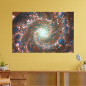M74 Spiral Galaxy | NGC 628 | Hubble & JWST Canvas Afdruk (Insitu (Woonkamer))