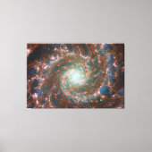 M74 Spiral Galaxy | NGC 628 | Hubble & JWST Canvas Afdruk (Voorkant)