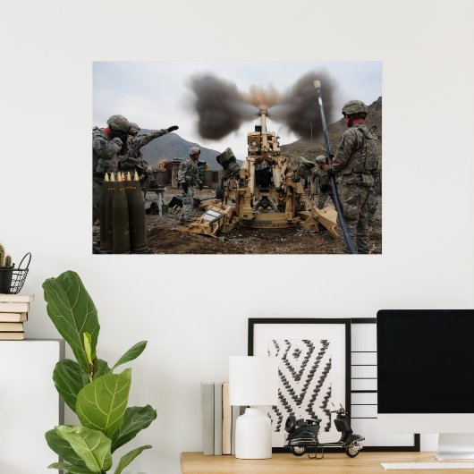 M777 Howitzer Poster (Thuiskantoor)