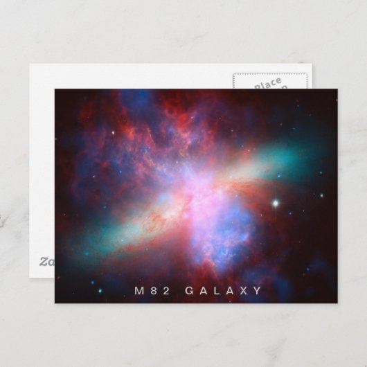 M82 Galaxy Briefkaart (Voorkant / Achterkant)