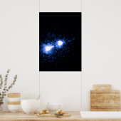 M87-kern en heldere knoop poster (Keuken)