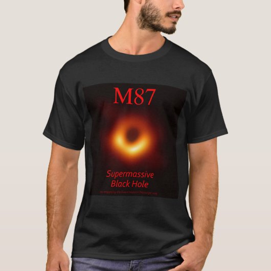 M87 Supermassief zwart gat T-shirt (Voorkant)