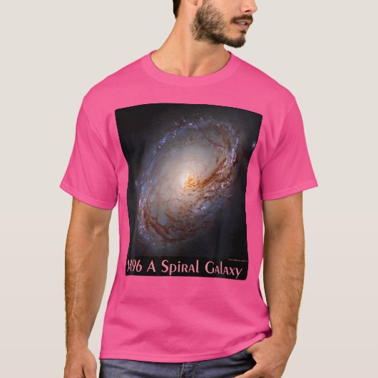 M96 Spiral Galaxy Messier Object 96 Ruimteastronoo T-shirt (Voorkant)