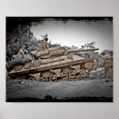 M-10 Tank oestroyer WWII Poster (Voorkant)