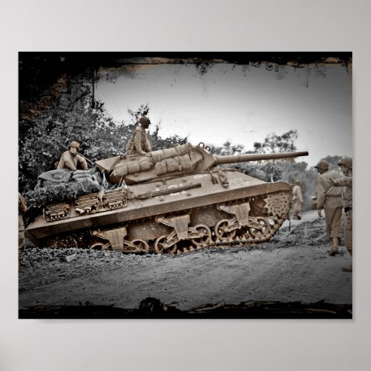 M-10 Tank oestroyer WWII Poster (Voorkant)