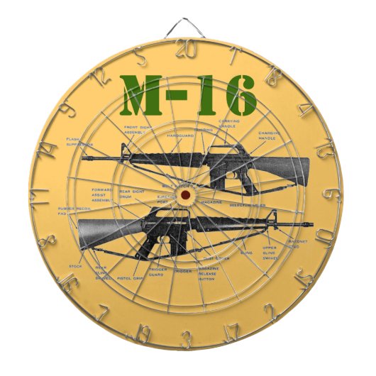 M-16 DARTBORD (Voorkant)