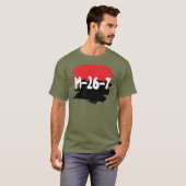 M-26-7 verde olivo t-shirt (Voorkant volledig)