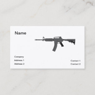M-4 Rifle Visitekaartje