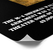 M-4 Sherman Tank Poster (Hoek)