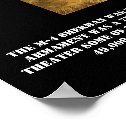 M-4 Sherman Tank Poster (Hoek)