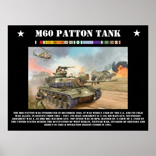 M-60 Patton Tank Poster (Voorkant)