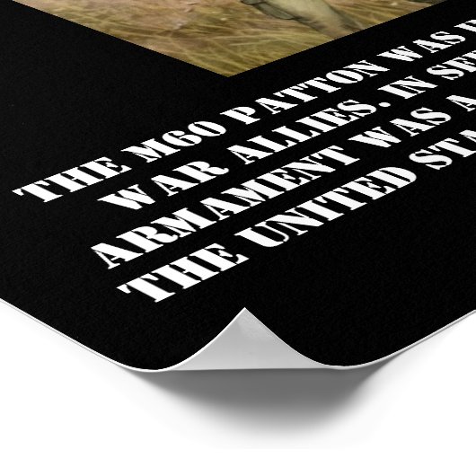 M-60 Patton Tank Poster (Hoek)