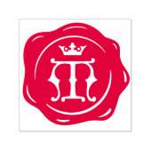 M - Antiek Wax Seal Gotische Kroon Initiaal Letter Zelfinktende Stempel (Design)