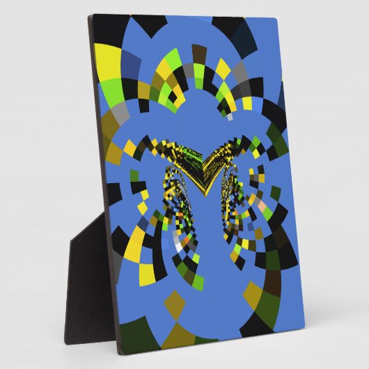 M Blauw Fotoplaat (Zijkant)