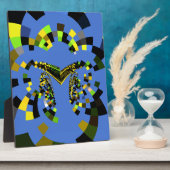 M Blauw Fotoplaat (Zijkant)