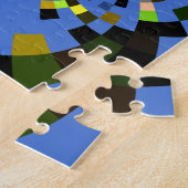 M Blauw Legpuzzel (Zijkant)