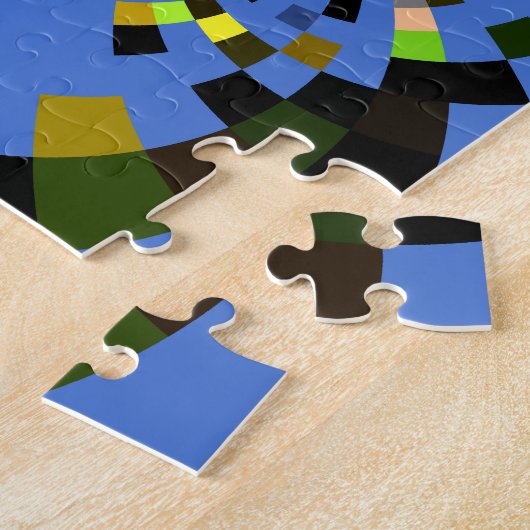 M Blauw Legpuzzel (Zijkant)