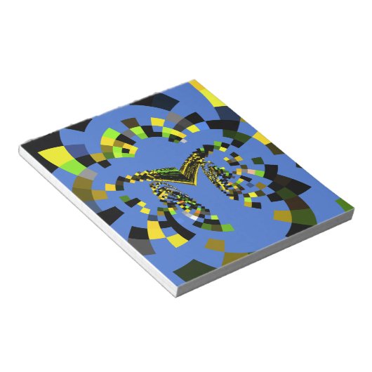 M Blauw Notitieblok (Schuin)