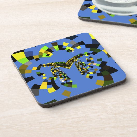 M Blauw Onderzetter (Linkerzijde)