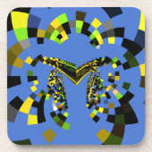 M Blauw Onderzetter (Voorkant)